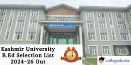 Kashmir University B Ed Selection List out